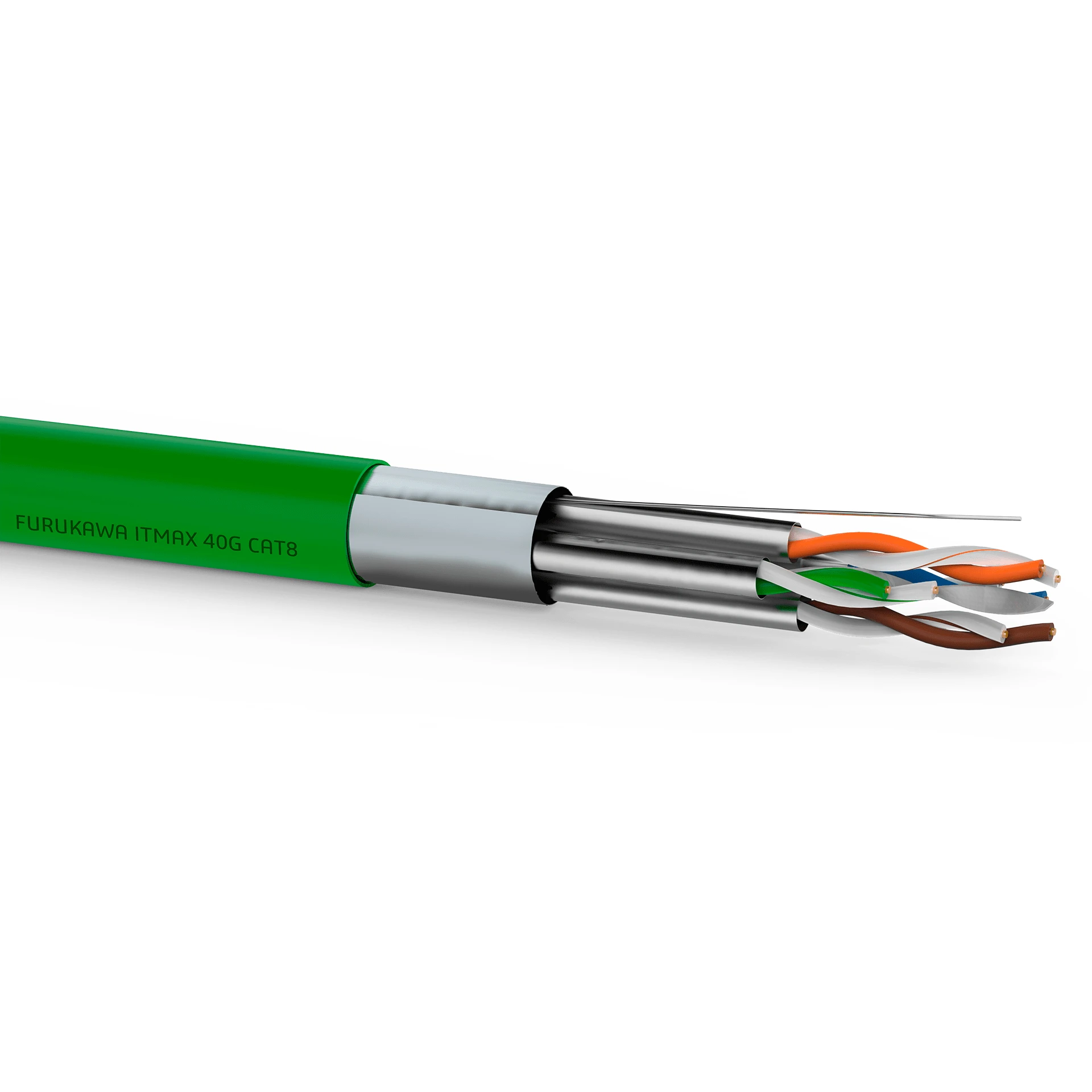CABO TRANSMISSAO DE DADOS ITMAX 40G CAT.8 F/FTP 22AWGX4P LSZH VD (305m)