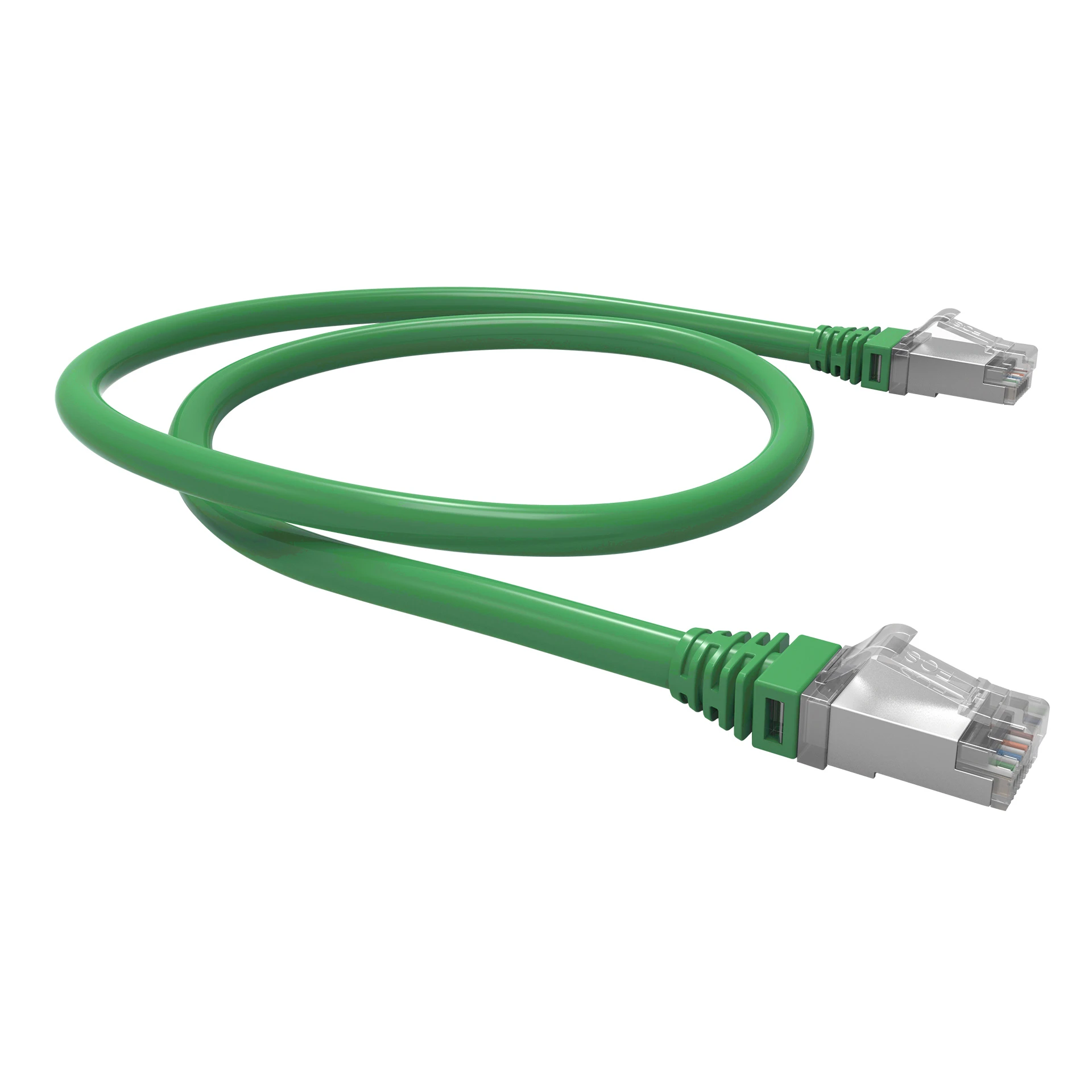 PATCH CORD F/UTP GIGALAN GREEN CAT.6A – LSZH – T568A/B – 15.0m – CINZA (BLINDADO)