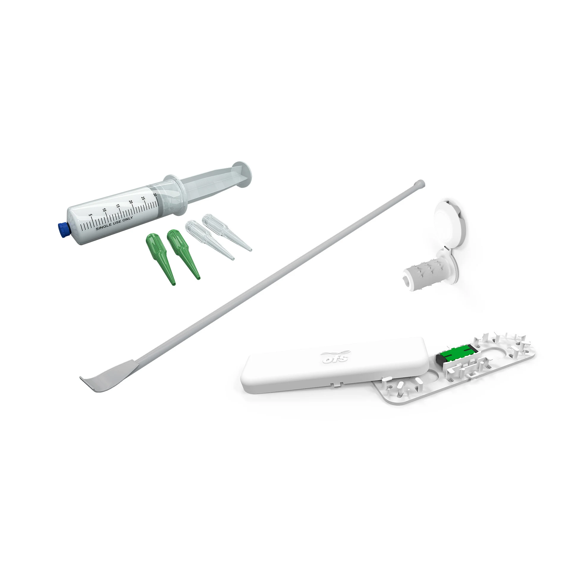 KIT INVISILIGHT BR (MÓDULO 40m, COLA, SERINGA, CAP PLUGS E FERRAMENTA DE PASSAGEM)