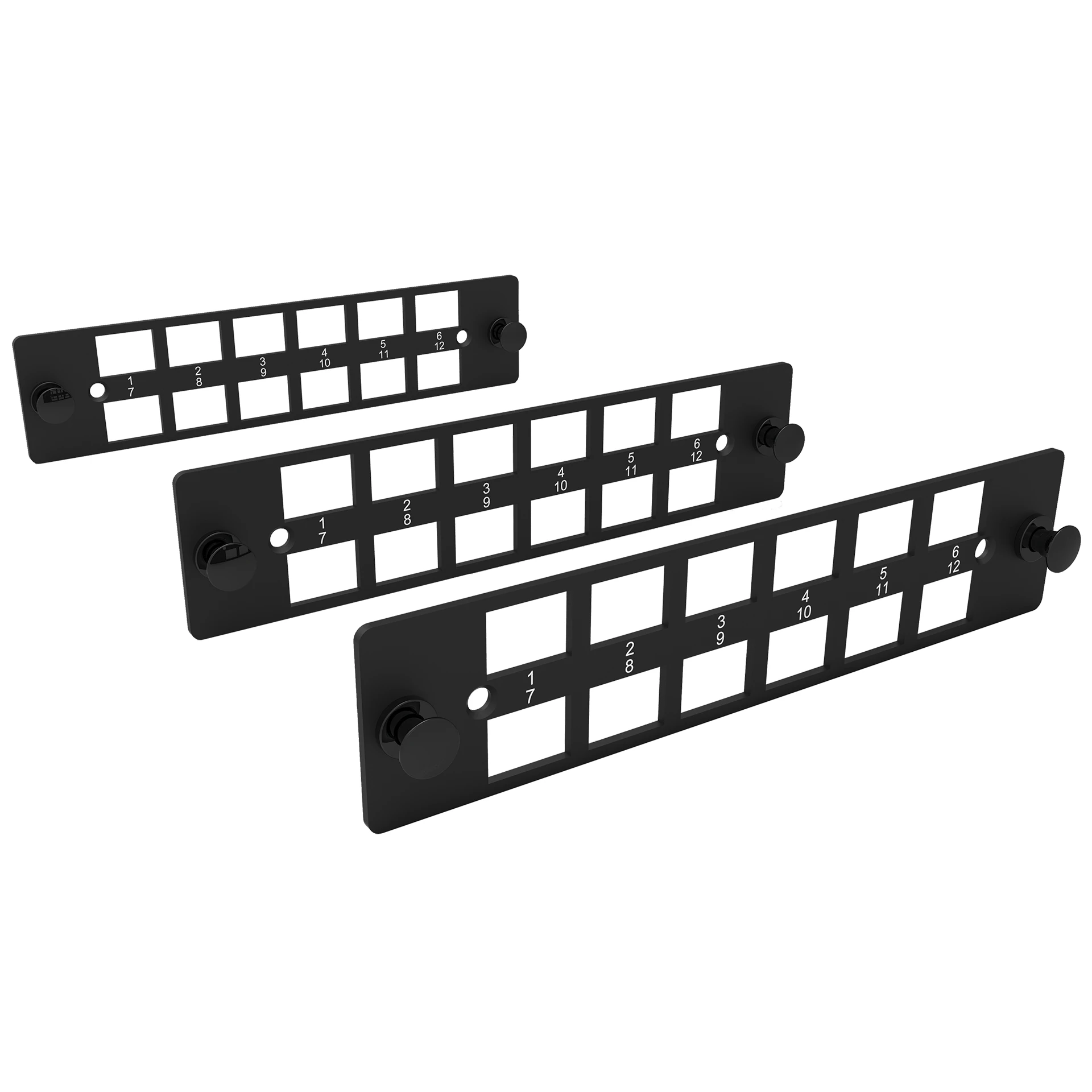 3X LGX PLATES SET – 08P LC/SC – PLASTIC – FOR FIBER OPTIC RACK MOUNT