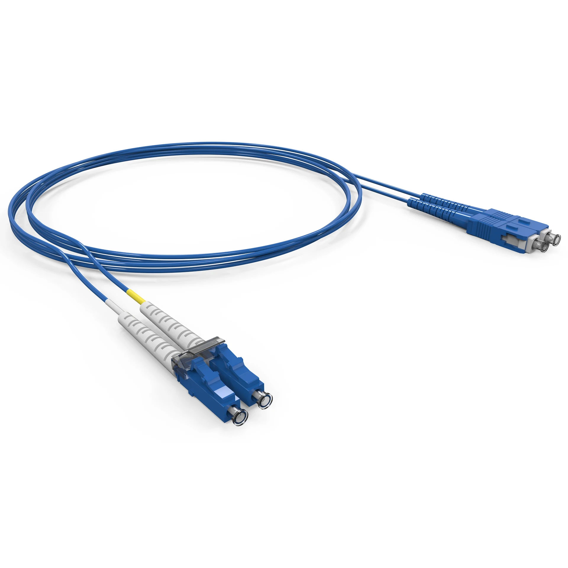 PATCH CORD OPTICO DUPLEX CONECTORIZADO OM3 LC-UPC/LC-UPC 3.0m – LSZH – ACQUA (A – B)