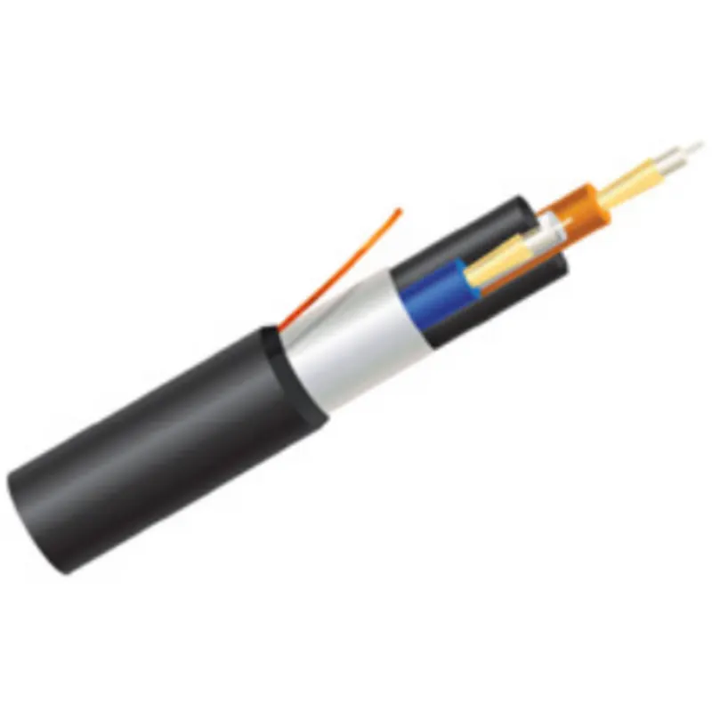 2-Fiber Waterblocked 200 µm LSZH Step-Index HCS® Fiber Optic Cable