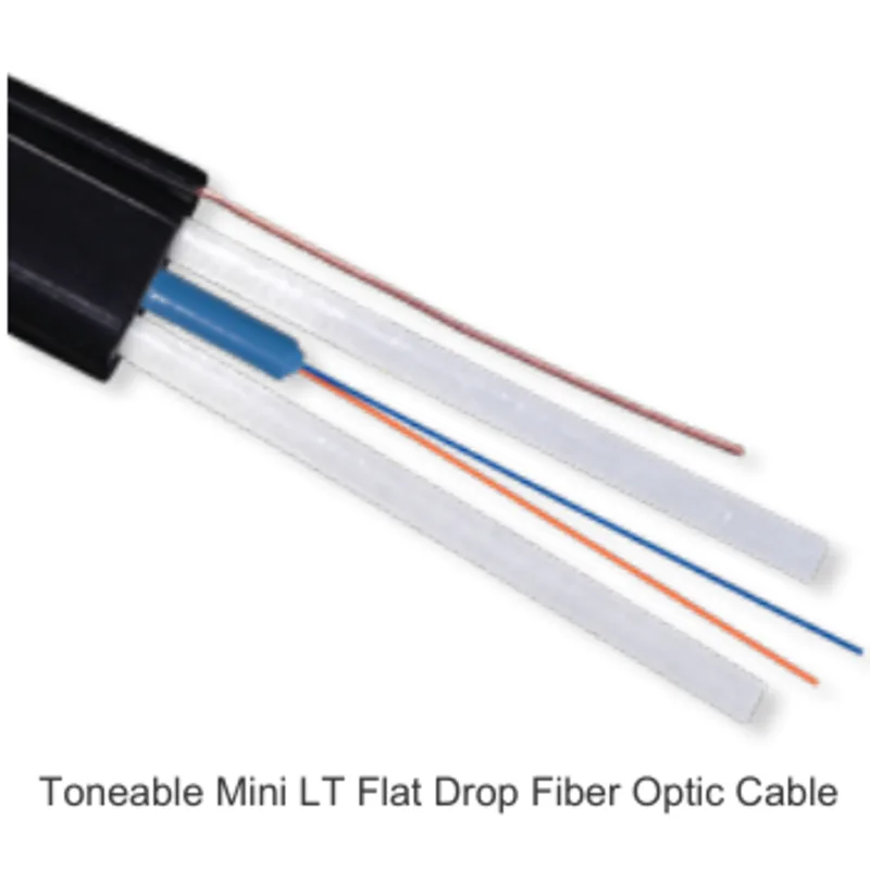 Toneable Mini LT Flat Drop Fiber Optic Cable