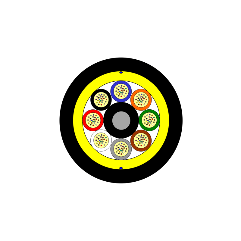All-Dielectric, Self Supporting (ADSS) Aerial Loose Tube Fiber Optic Cable Dry core design PowerGuide®200 SkyLight